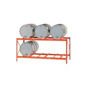 MODERN EQUIPMENT MECO Drum Storage Rack - 6 Drum Storage - DR6-2H